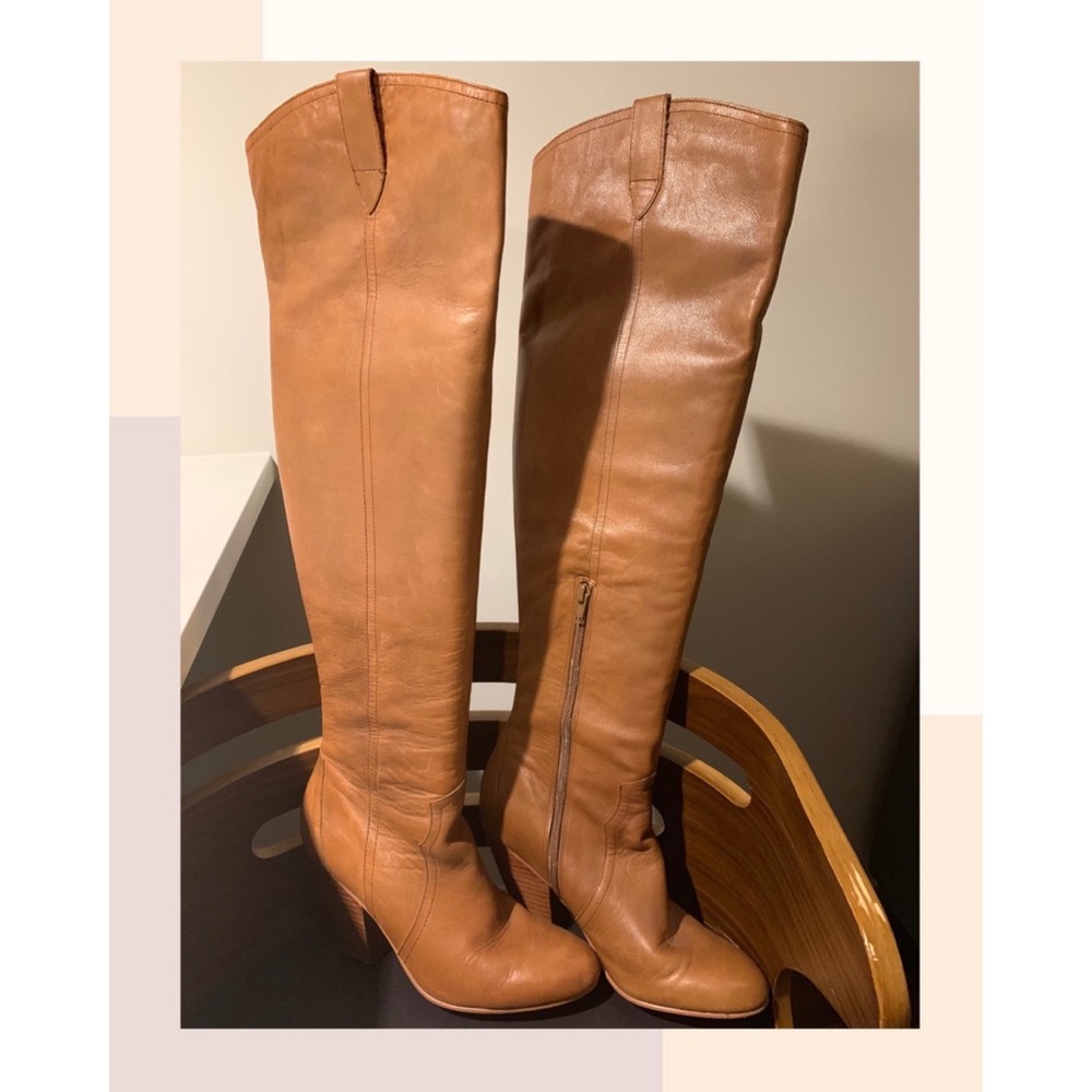 Talk leather boots by Corso Como. Size 8.